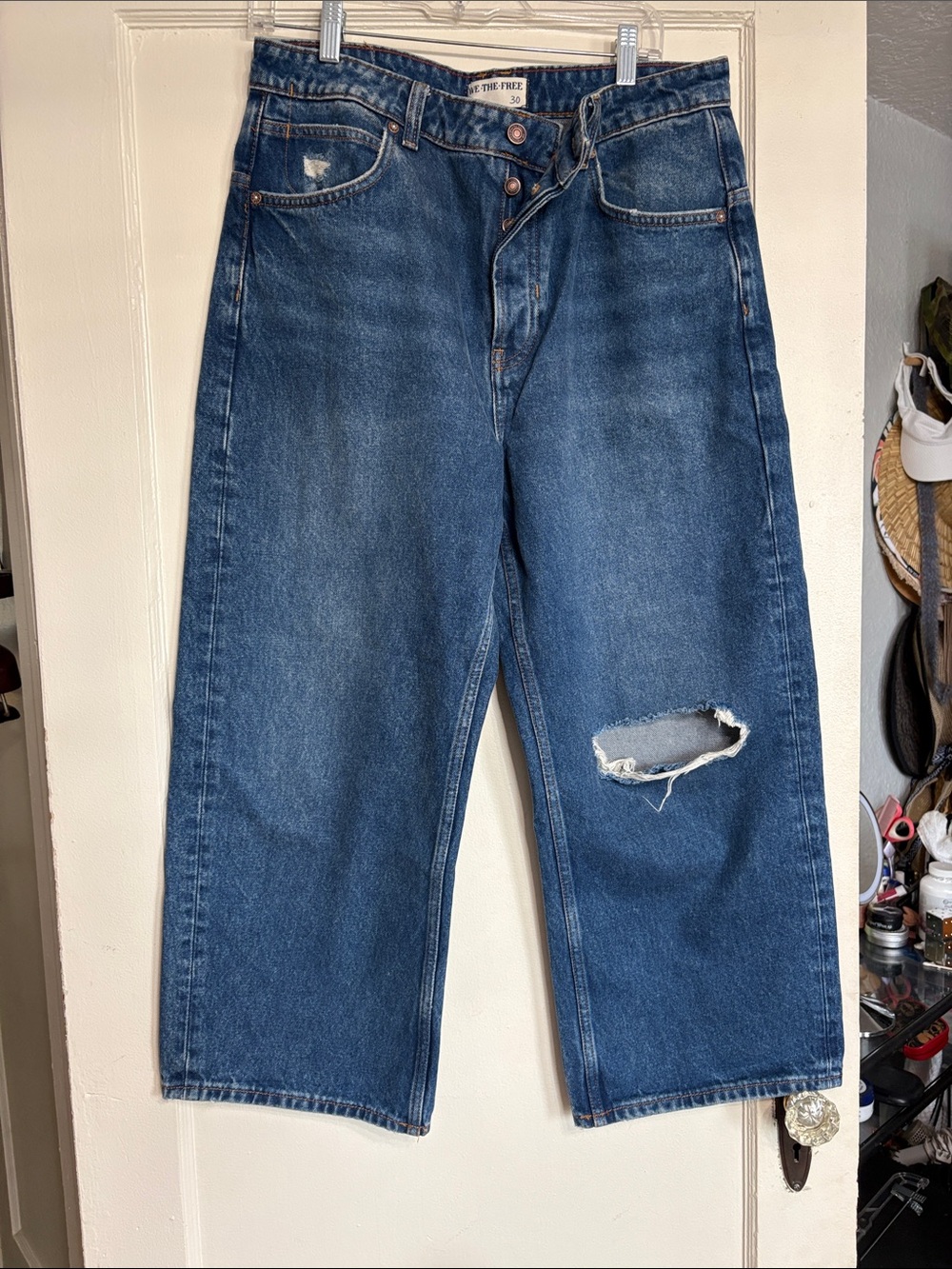 Vintage Wide Leg Women’s Jeans - Blue